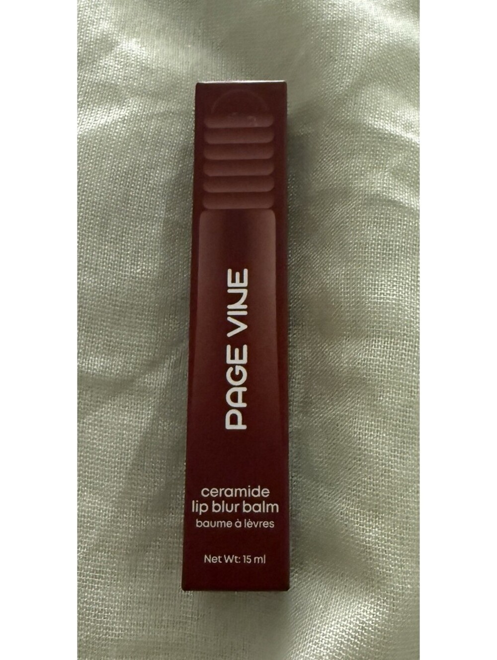 Page Vine Ceramide Lip Blur Balm Peptides Hydrating Glossy 15ml NEW